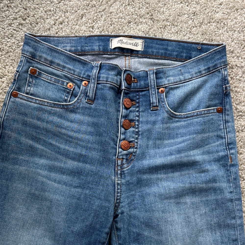 Madewell Cali Demi Boot Jeans in Classic Blue - Picture 4 of 6